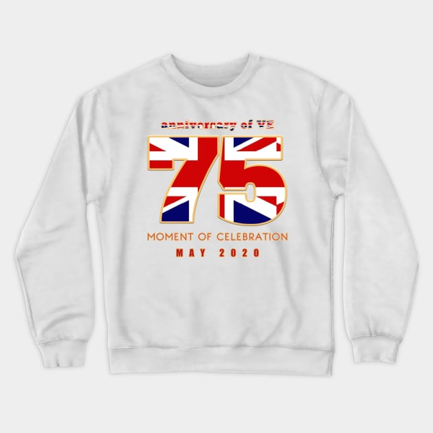 Ve day of moment Crewneck Sweatshirt by RF design